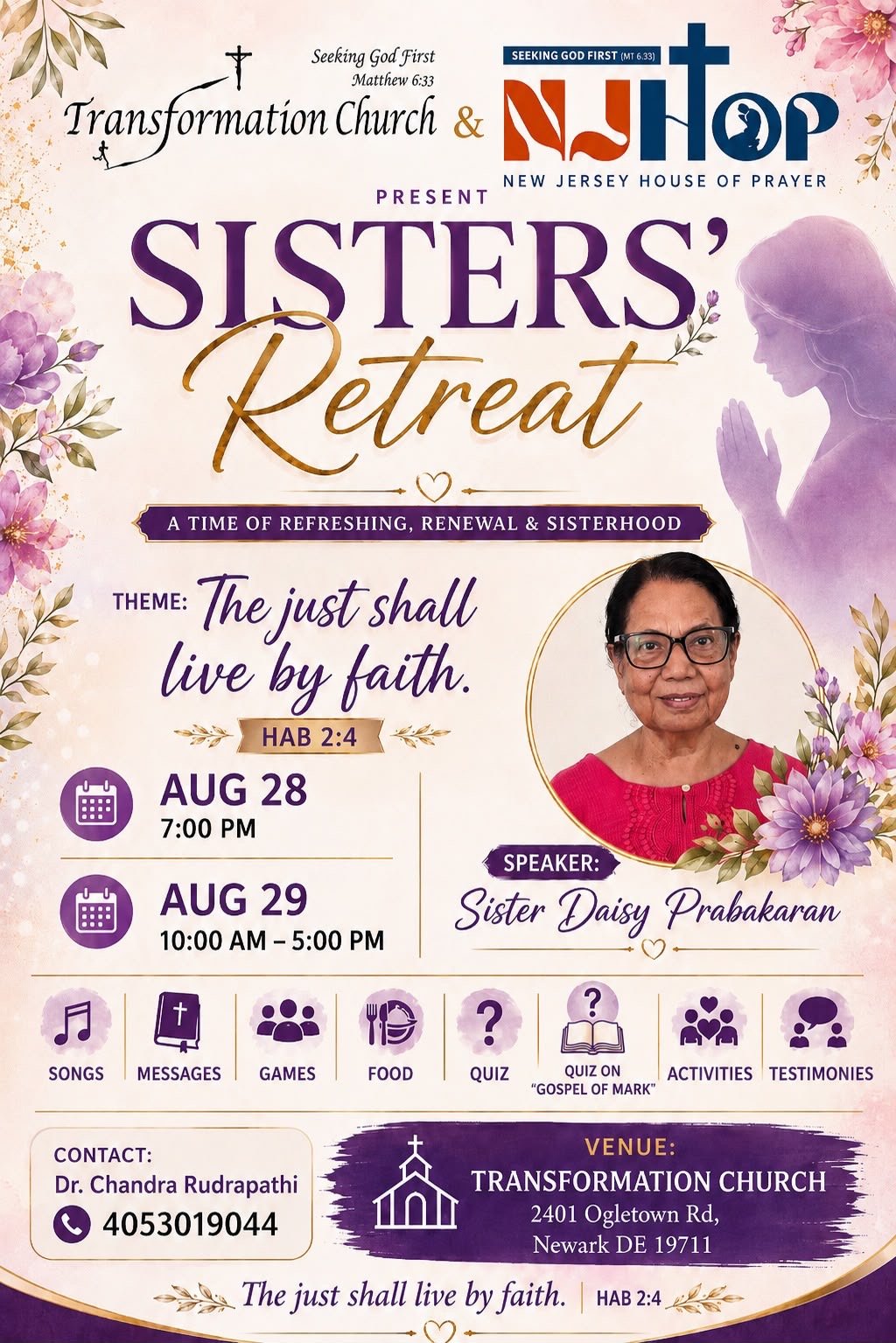 Sister's Retreat 2026 – A Time of Refreshing, Renewal & Sisterhood